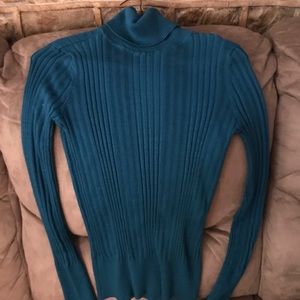 Blue Turtleneck